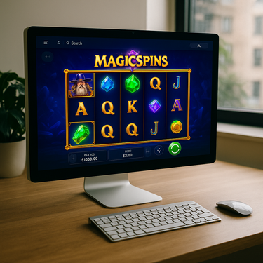 MagicSpins Casino - Desktop Design and User Interface